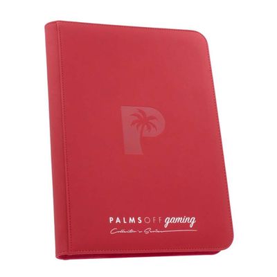 Palms Off Gaming Collector&rsquo;s Series 9 Pocket Zip Binder &ndash; RED