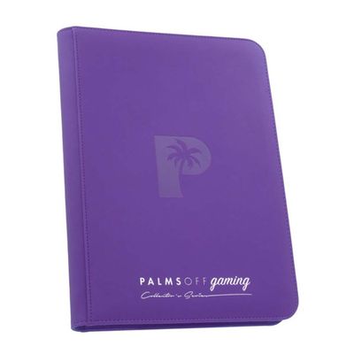 Palms Off Gaming Collector&rsquo;s Series 9 Pocket Zip Binder &ndash; PURPLE