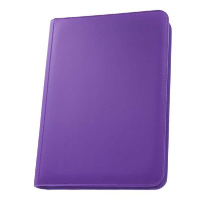 Palms Off Gaming STEALTH 9 Pocket Zip Binder &ndash; Purple