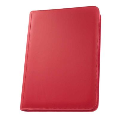 Palms Off Gaming STEALTH 9 Pocket Zip Binder &ndash; Red