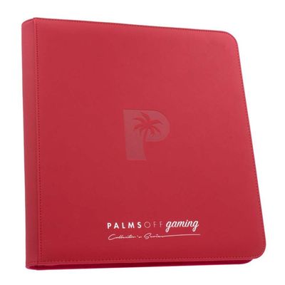 Palms Off Gaming Collector&rsquo;s Series 12 Pocket Zip Binder &ndash; RED