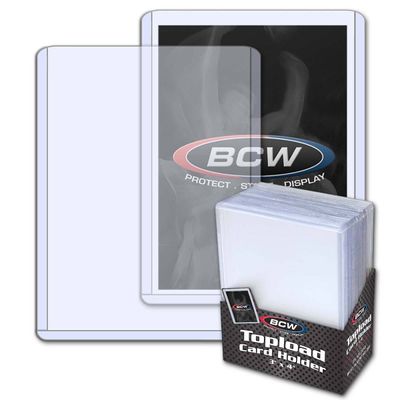 BCW 3&times;4 Topload Card Holder &ndash; Clear