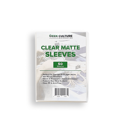 Geek Culture &ndash; Clear Matte Sleeves (50ct)