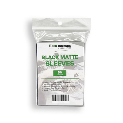 Geek Culture &ndash; Black Matte Sleeves (50ct)