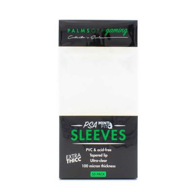 Palms Off Gaming PSA Graded Card Mint-Fit Sleeves &ndash; Extra Thick &ndash; 50pc