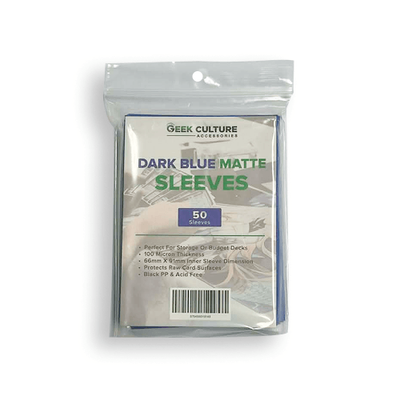 Geek Culture &ndash; Dark Blue Matte Sleeves (50ct)