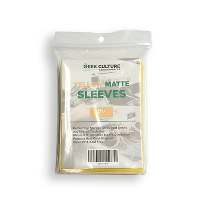 Geek Culture &ndash; Yellow Matte Sleeves (50ct)