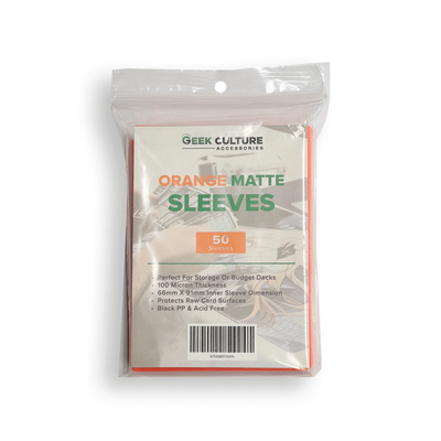 Geek Culture &ndash; Orange Matte Sleeves (50ct)