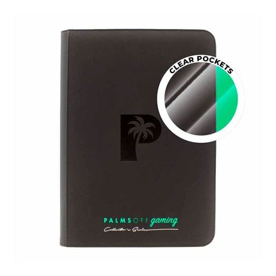 Palms Off Gaming Collector&rsquo;s Series Top Loader Zip Binder &ndash; Black