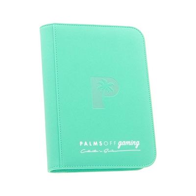 Palms Off Gaming Collector&rsquo;s Series 4 Pocket Zip Binder &ndash; TURQUOISE