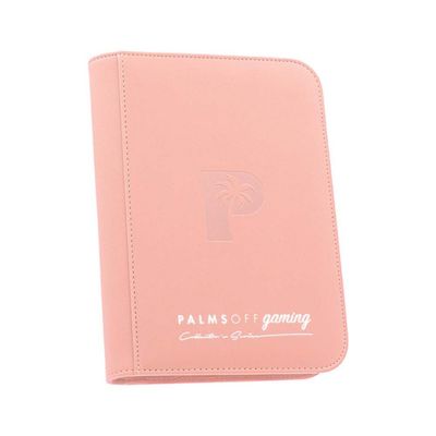Palms Off Gaming Collector&rsquo;s Series 4 Pocket Zip Binder &ndash; PINK