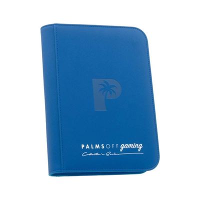 Palms Off Gaming Collector&rsquo;s Series 4 Pocket Zip Binder &ndash; BLUE