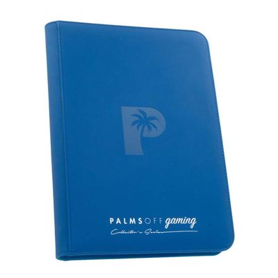 Palms Off Gaming Collector&rsquo;s Series 9 Pocket Zip Binder &ndash; BLUE