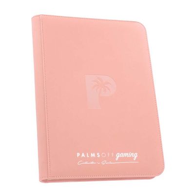 Palms Off Gaming Collector&rsquo;s Series 9 Pocket Zip Binder &ndash; PINK