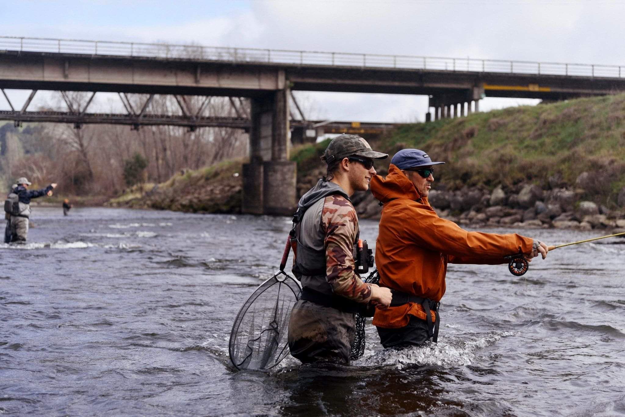 Ollie Bassett Fly Fishing teaching Euro nymphing in New Zealand