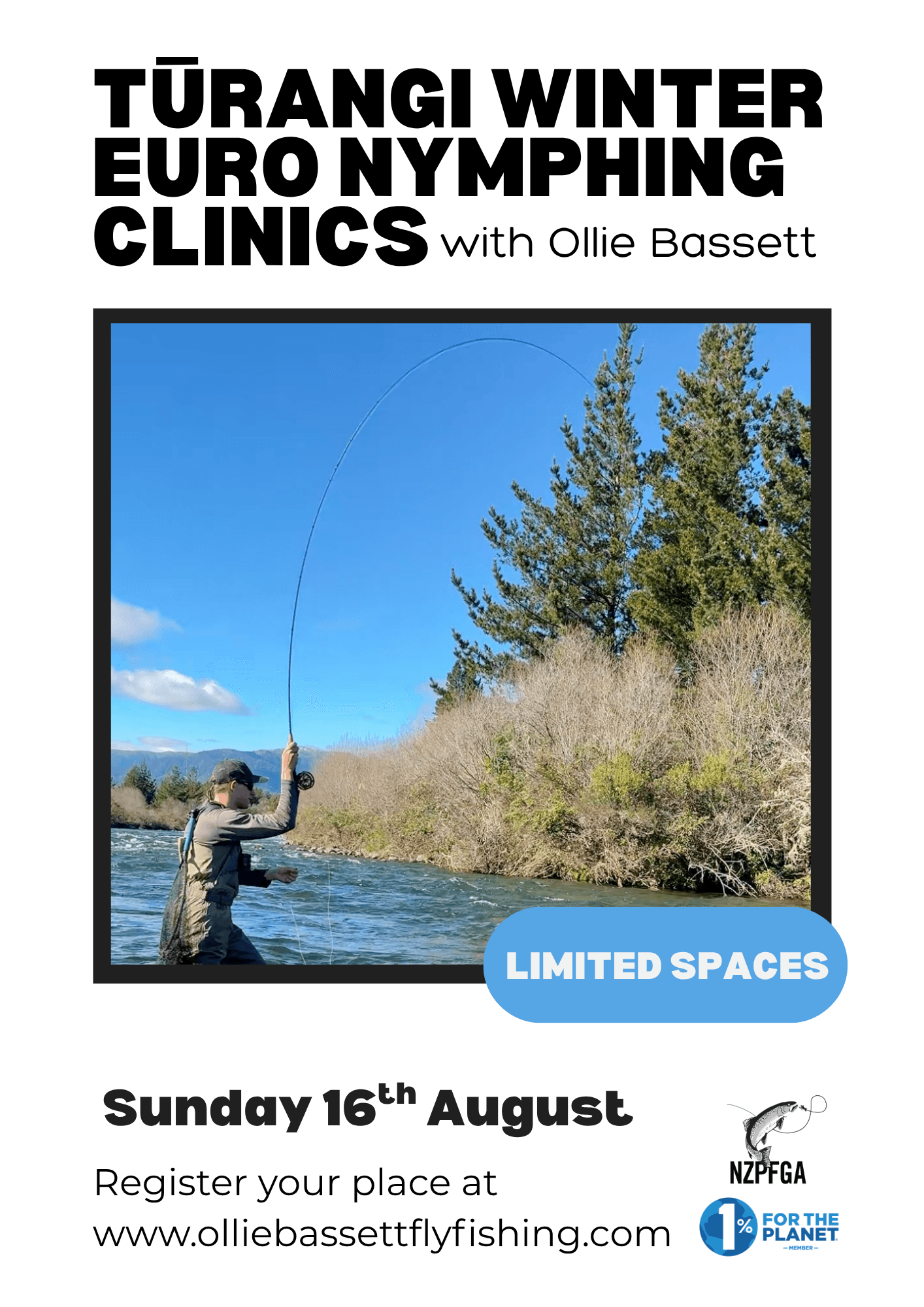 Ollie Bassett Fly Fishing New Zealand Fly Fishing National Champion Guide and Instructor