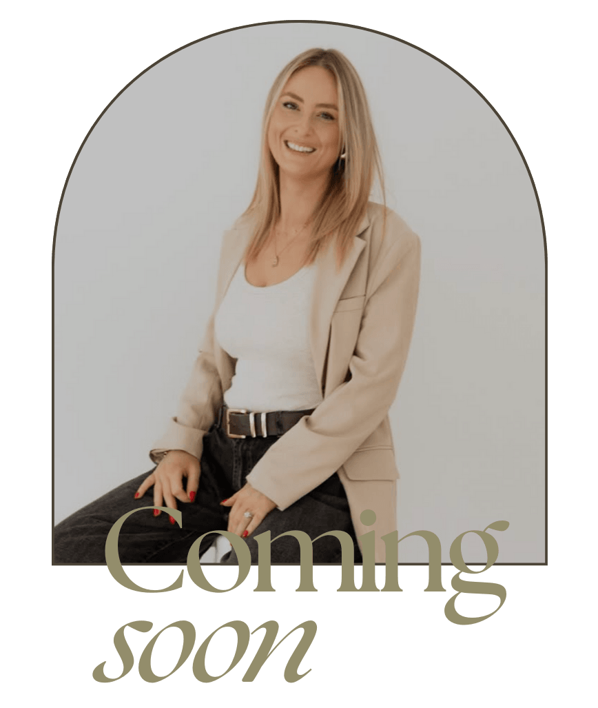 A portrait of Haley of Wild Daisy hair with text Coming Soon overlaid on top.