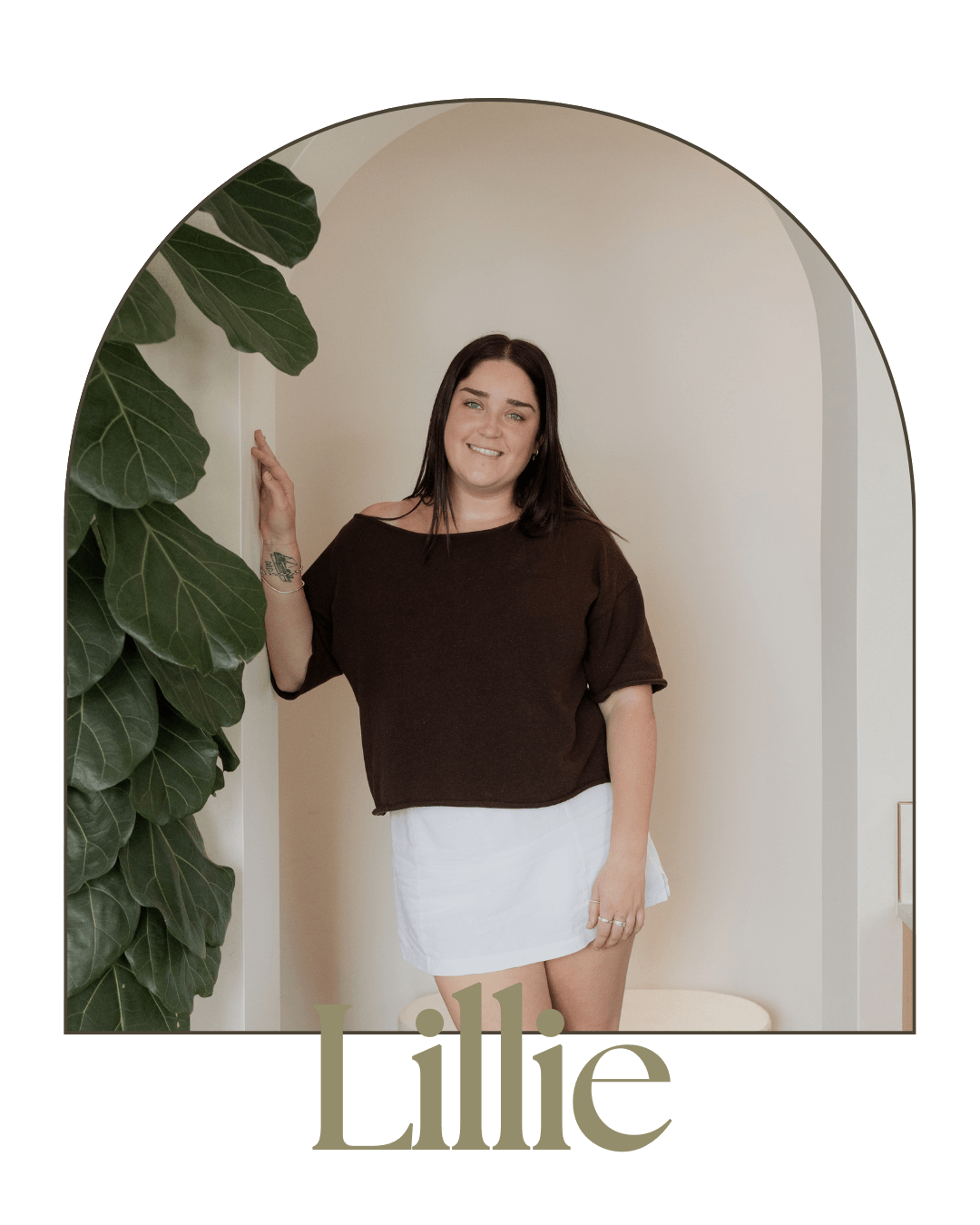 Lillie, emerging stylist and salon assistant at Wild Daisy Hair Queenstown.