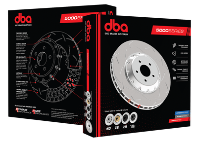 DBA 5000 Series T3 2-Piece Slotted Brake Rotors