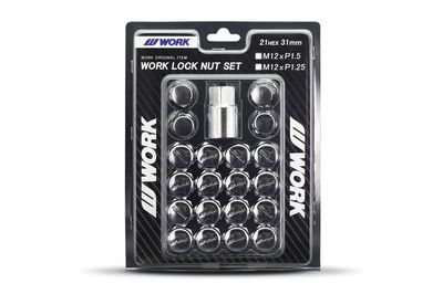 Work Wheels - Closed End Locking Steel Wheel Nuts