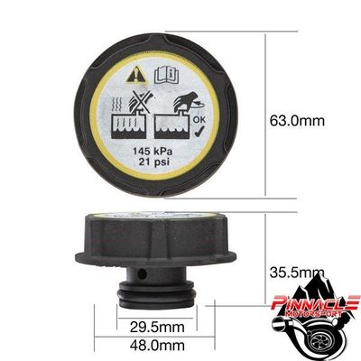 Tridon Expansion Tank Cap 21 Psi - 145 kPa Plastic Screw On