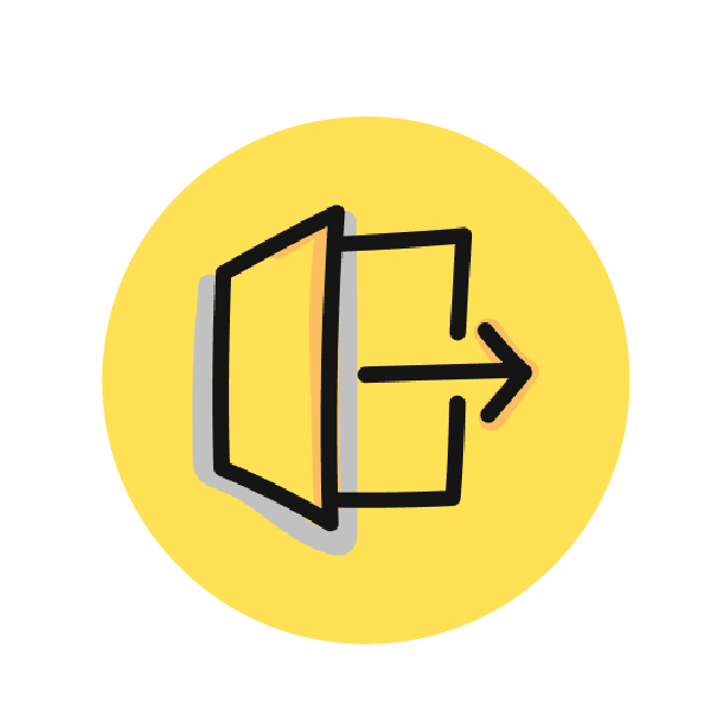 door icon representing common organisational challenges AraHina helps solve — no shared vision, unclear values, and lack of action plan.