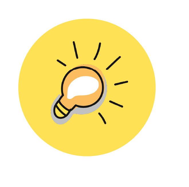 light blub icon representing common organisational challenges AraHina helps solve — no shared vision, unclear values, and lack of action plan.