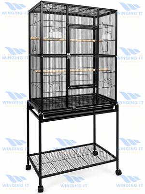 Avi One Square Black Cage