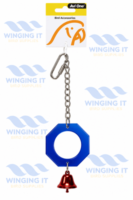 Avi One Bird Toy - Acrylic Mirror with Bell
