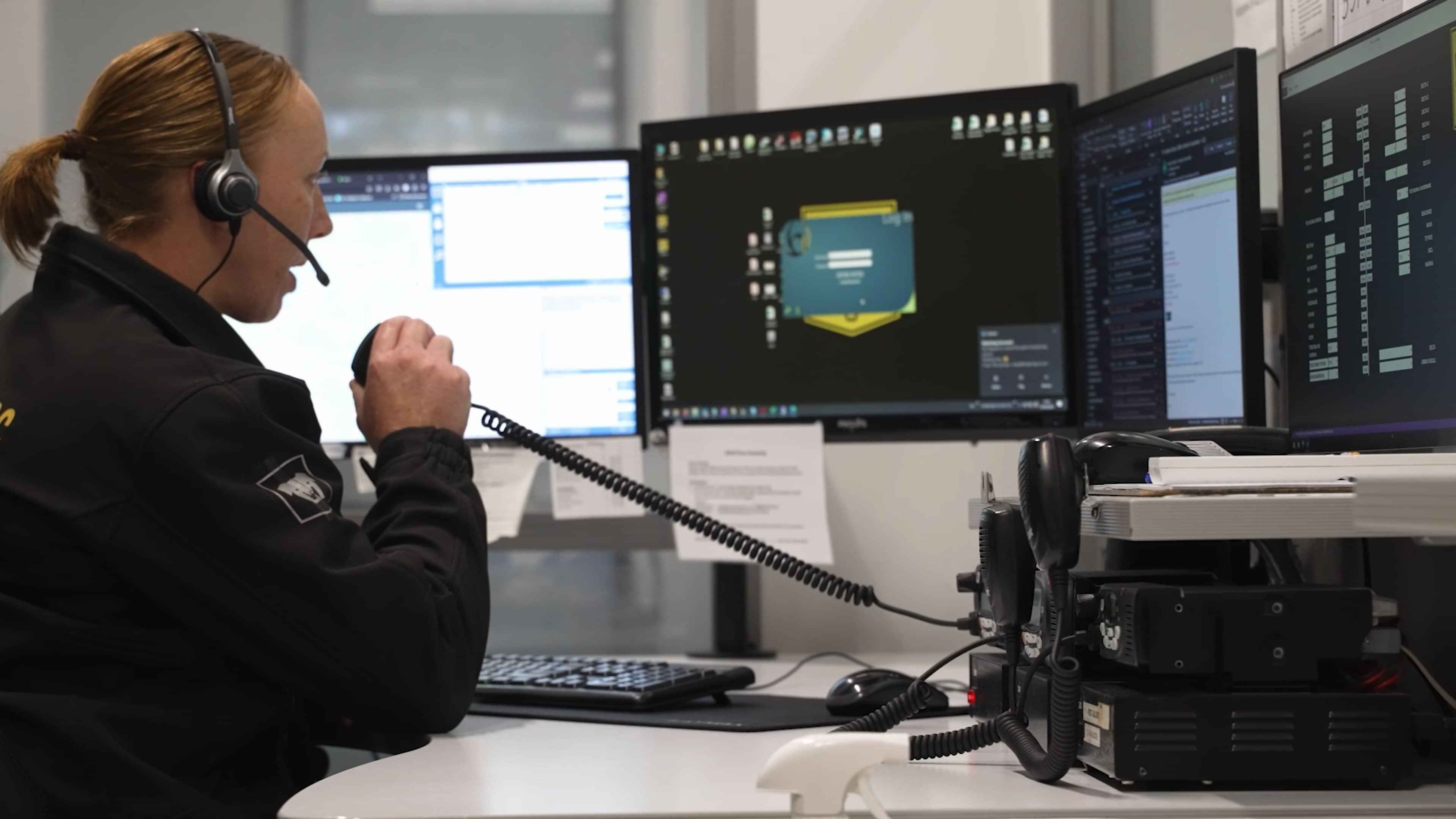 Watchdog Security staff member responding to a call in