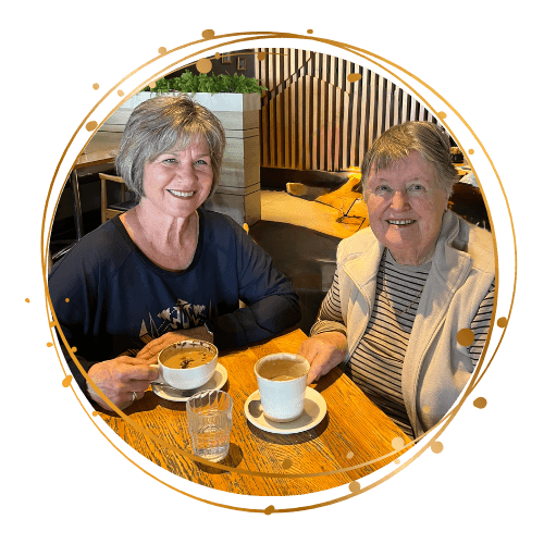 The Circle support person with Senior woman smiling