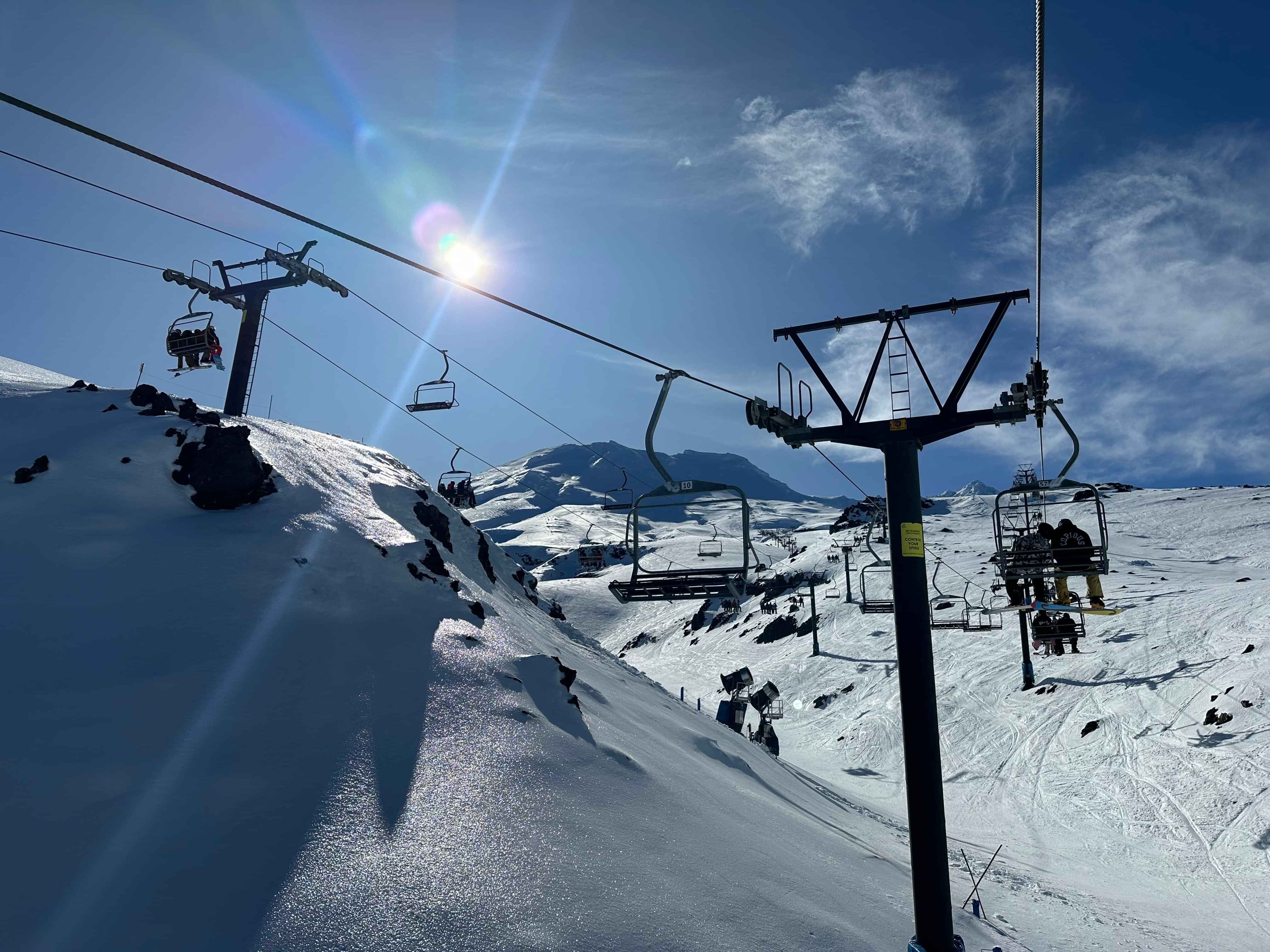 Mount Ruapehu from the lifts at Tūroa 