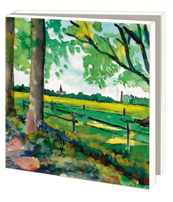 Bekking &amp; Blitz Notecard folder &amp; Envelopes Square Watercolor Painting