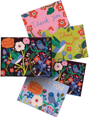 Roger La Borde Birdsong Chic Notecard Box 8 cards, 2 of 4 designs