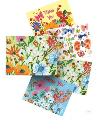 Roger La Borde Flower Field Chic Notecard Box 8 cards, 2 of 4 designs