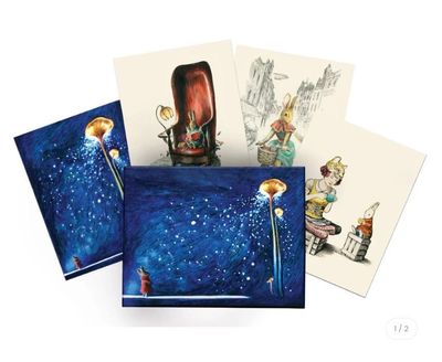 Roger La Borde Mondoodle 8 Pkt Boxed Blank Notecards &amp; Envelopes