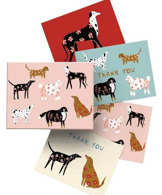 Roger La Borde Cinnamon and Ginger (Dogs)  Notecard Box 8 cards