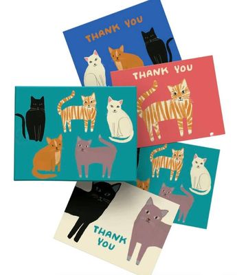 Roger La Borde All Occasion Pretty Paws 8 Pkt Boxed Notecards 8 cards, 2 of 4 designs