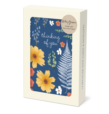 Kelly Green Multi Botany Recycled Boxed 12 Pkt