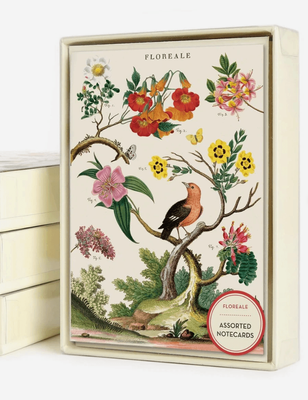 Cavallini &amp; Co Floreale 8 Pack Boxed Cards With Envelopes