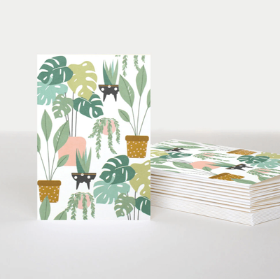 Caroline Gardner House Plants Blank Notecards Pack of 10