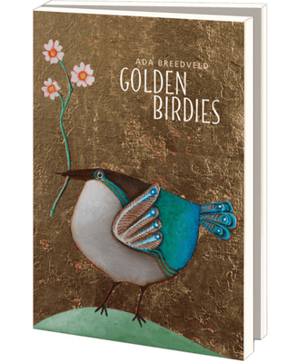 Golden Birdies, Ada Breedveld - Bekking &amp; Blitz Notecard Folder With Envelopes