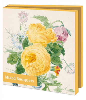 Bekking &amp; Blitz Notecard Folder &amp; Envelopes Mixed Bouquets Fitzwilliam Museum 2 each of 5 designs