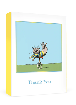 Pomegranate Gorey Unicycle Cat Boxed Notecards