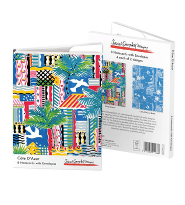Sarah Campbell Designs Cote D&#039;Azur​ 8 Pkt Folio Notecards