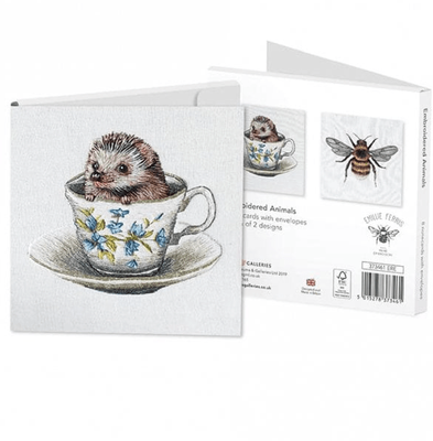 Museums &amp; Galleries Museums &amp; Galleries Emillie Ferris Hedgehog &amp; Bee  Pack of 8 Notecards