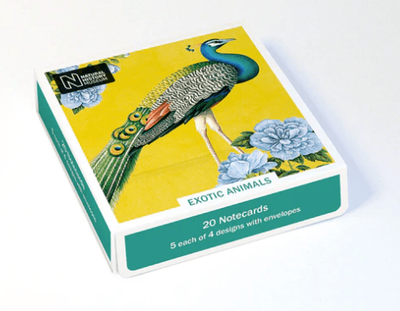 Museums &amp; Galleries Exotic Animals 20 Pkt Notecards &amp; Envelopes