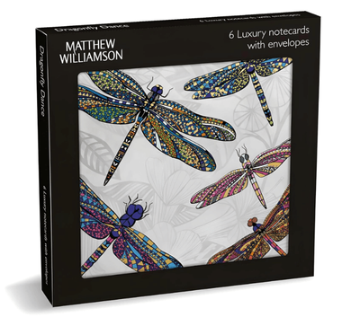 Matthew Williamson Dragonfly Dance 6 Pack Lux Notecards &amp; Envelopes