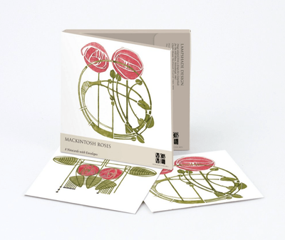 Museums &amp; Galleries Macintosh Roses 8 Notecard Pack &amp; Envelopes