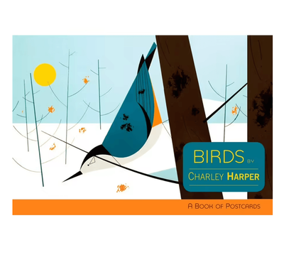 Pomegranate Birds by Charley Harper Book of 30 Different Postcards